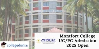 Montfort College UG/PG Admission 2025 Open; Check Details Here